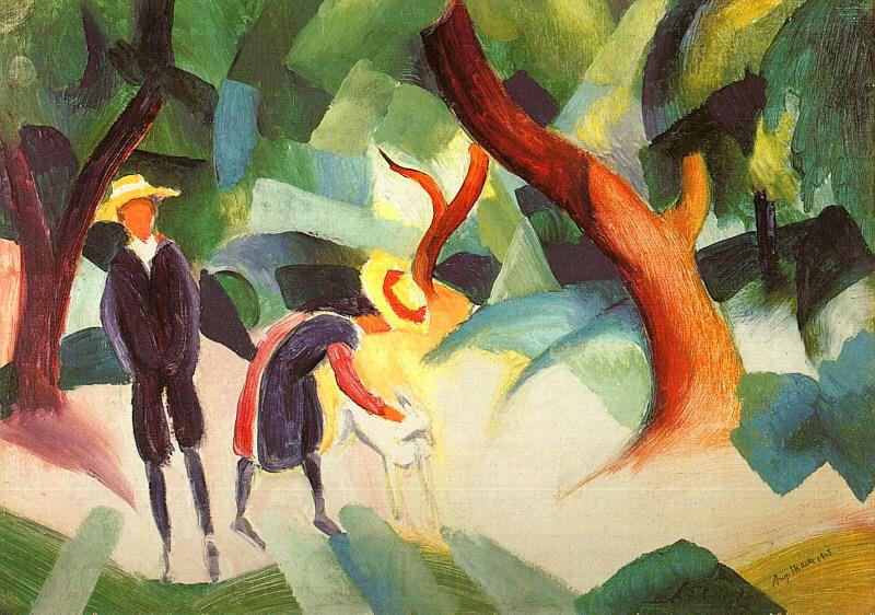 August Macke Children with Goat